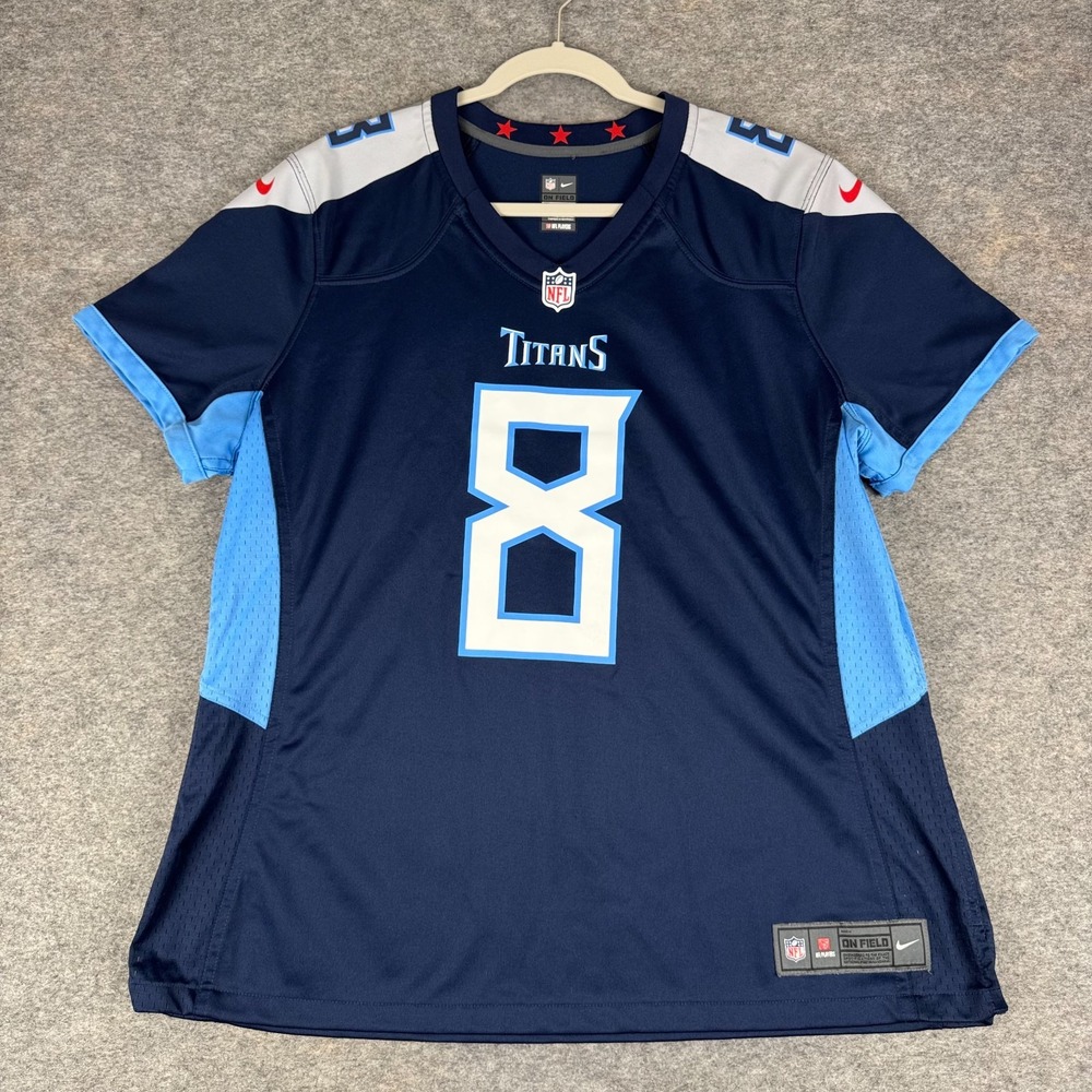 Nike Tennessee Titans Marcus Mariota Limited Jersey Stitched Blue Mens 2XL XXL